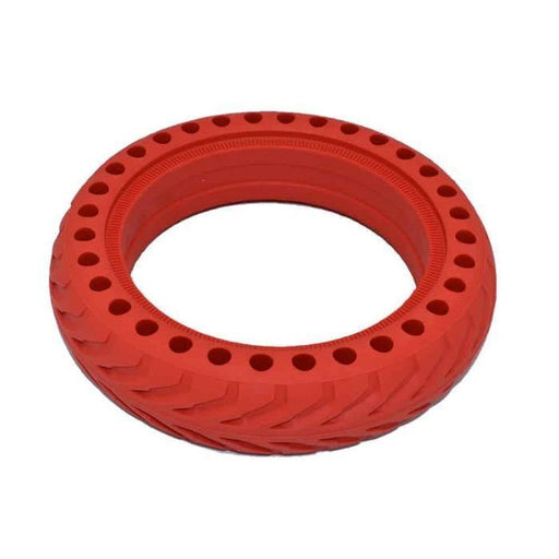 Roue rouge solide 8,5 * 2 - TrottiShop.fr 