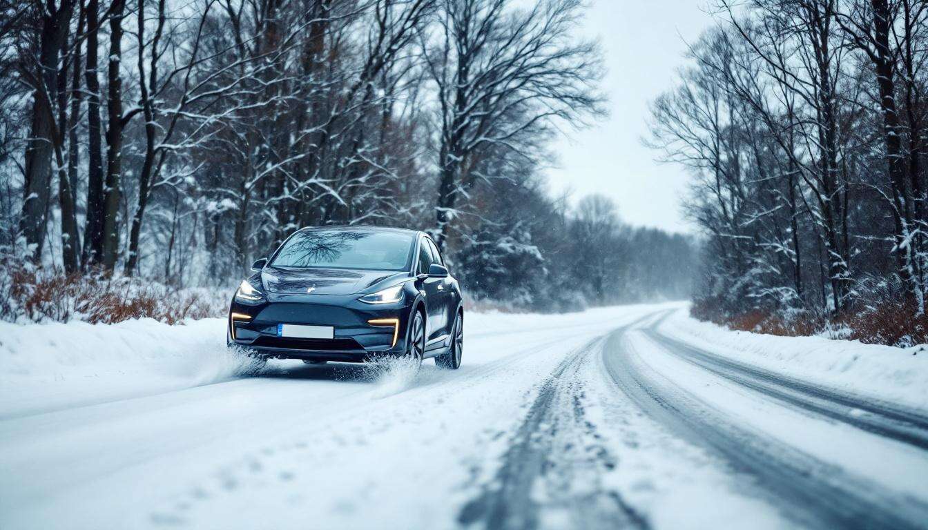 Neige et verglas sur nos routes: quels conseils pour éviter les dérapages quand on roule en voiture électrique?