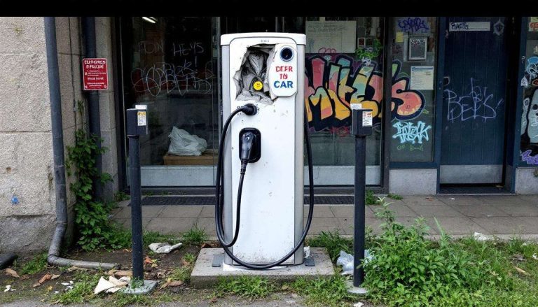 « Si on ne fait rien, cela va être un fléau »… Les bornes de recharge électrique pillées par les voleurs de cuivre